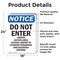 Signmission Do Not Enter Limited Access Area OSHA Notice Sign, Vinyl Decal, 18in W x 24in L, 2PK OS-2PACK-NS-D-1824-V-11193 - alternate 3